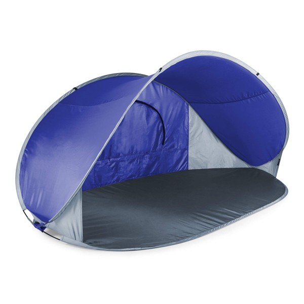 ONIVA - A Picnic Time brand - Manta Portable Beach Tent - Pop Up Tent - Beach Sun Shelter Pop Up, (Blue with Gray Accents)