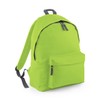 BagBase BG125J Junior Fashion Backpack - Lime Green/Graphite Grey