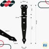 KOTARBAU® Door Hinge Door Hinge Powder Coated Shop Hinge Cross