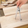 WORKLION Herramienta de Geometría para Carpintería - Compás Profesional con