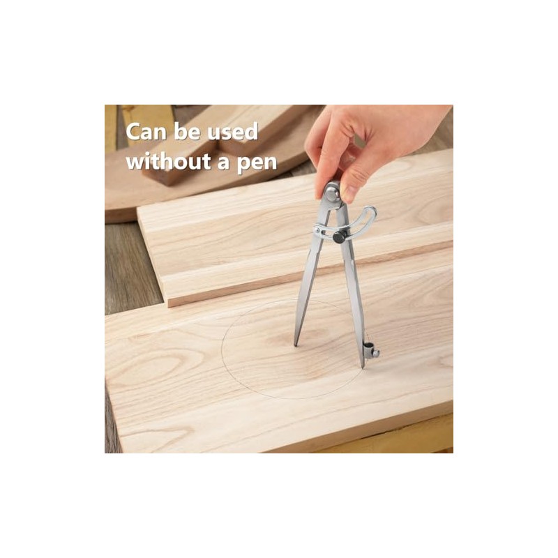 WORKLION Herramienta de Geometría para Carpintería - Compás Profesional con