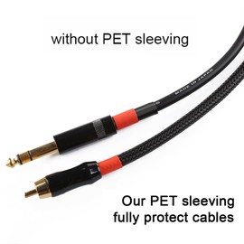 25ft - 1/8 inch PET Expandable Braided Sleeving – Black – Alex Tech braided cable sleeve