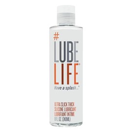 Lube Life Lubricante Anal a Base de Silicona - Espeso y Resistente al Agua, 8 oz, para Hombres, Mujeres y Parejas - Libre de Parabenos, Glicerina y...