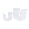 2Pcs Zip Lock Bag Holder Acrylic Food Storage Bag Stand