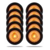 Abrams Round 3/4" Amber 1 LED Side Marker Trailer Lights