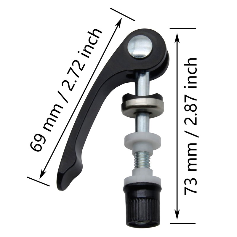 FDXGYH M6 x 65 Bike Seat Clamp 2 Pcs Aluminum