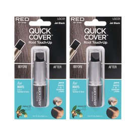 KISS Quick Cover Gray Hair Raíz Retoque Stick (2 unidades) - Negro azabache