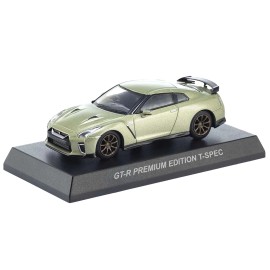 DCD Nissan GT-R Premium Edition T-Spec RHD Mini Book No.11 1/64 Diecast Model Car Jade Green Metallic Right Hand Drive