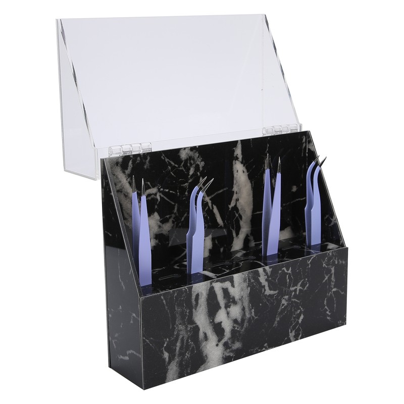 Eyelashes Extension 8 Holes Acrylic Tweezers Holder Tweezer Display Stand