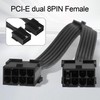 ELFJMZP 2X 8 Pin to 12 Pin Power Cable Compatible