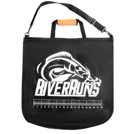 Heavy-Duty Fish Weigh-In Bag with Detachable Mesh Liner, 23.6 x 22.4 Inches Leak and Rip Resistant Fish Bag with Measuring Scale and Detachable Shoulder Strap