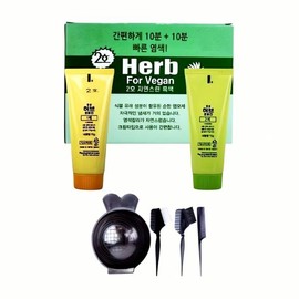 Herb For Vegan Color Cream No. 2, 6 packs, cream pigment, natural cosmetics, dye, skin improvement moisturizer, cash on delivery or payment upon order / 허브 포비건 컬러크림 2호 6개입 크림 색소 천연 화장품 염색 제 피부 개선 보습제 착불 또는 주문시 결제