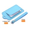 sourcing map Luggage Tag PU Holders, 12x7cm Baggage Label Identifier