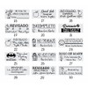 Sello autoentintable 1.8x4.7cm, didáctico para maestros, personalizado