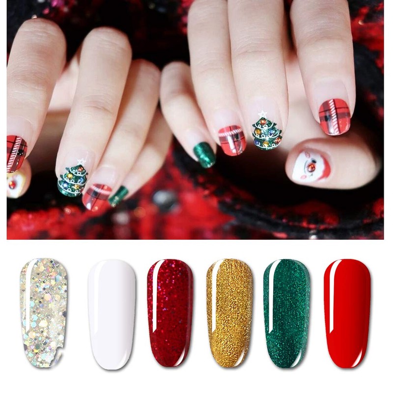 Vishine Nail Polish Gel, 6 Colours UV LED Nail Polish