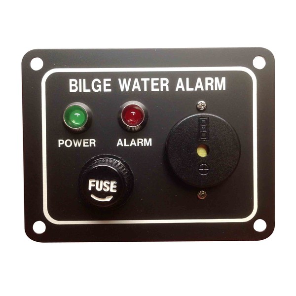 Marine Boat Bilge Alarm Pump Switch Aluminum Plate 3.25" by 2.5" LED Indicators