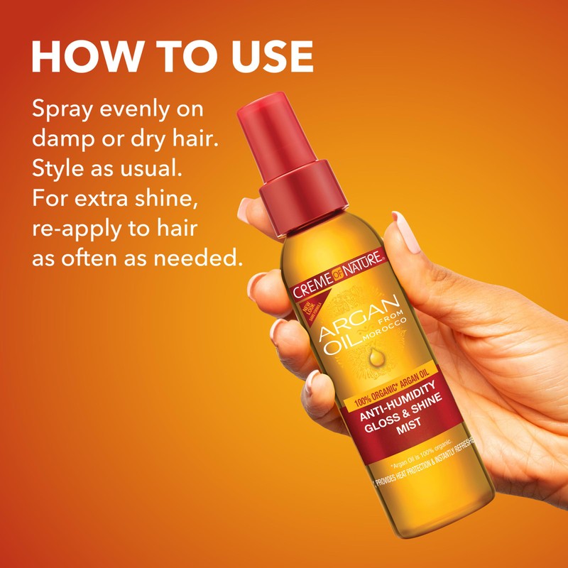 Creme Of Nature, Argan Oil Anti Humidity Gloss & Shine