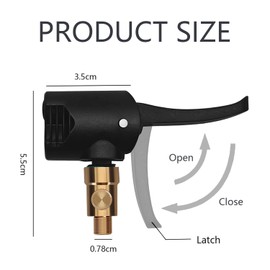 Aidqxbaoer Set of 2 Car Valve Lever Connectors, Brass, Adaptor French Valve, Car Valve Adapter, for Cars, Bicycles, Motorcycles