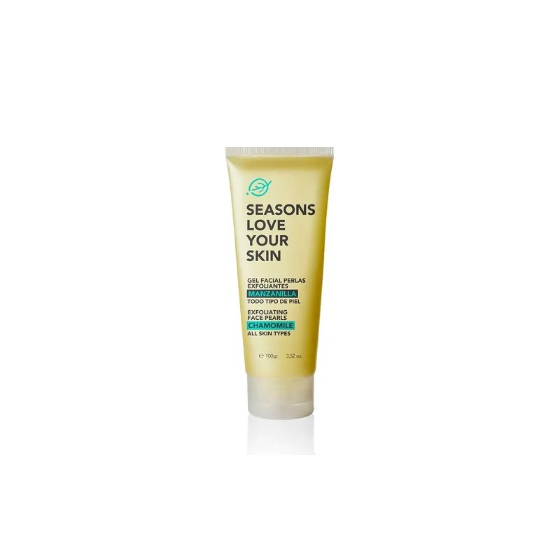 Gel Facial Perlas Exfoliantes Manzanilla 100gr Todo Tipo De Piel