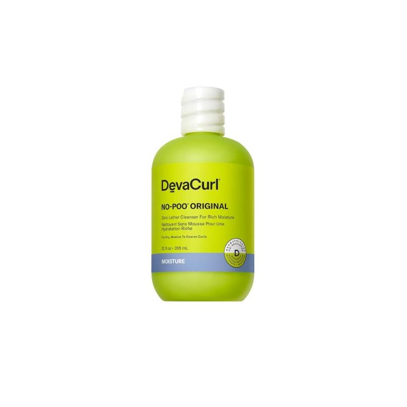 DevaCurl No-Poo Original Zero Lather Cleanser, 12oz - Specification: DevaCurl