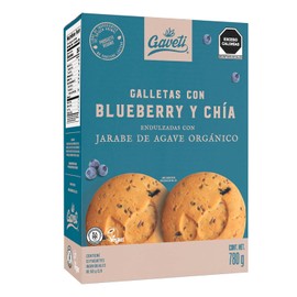GAVETI - GALLETA GAVETI BLUEBERRY CHA 780g  ENDULZADAS CON AGAVE  VEGAN  SIN HUEVO SIN LACTEOS  SIN AZUCAR REFINADO                                   