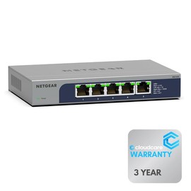 NETGEAR MS105 5-Port Multi-Gigabit 2.5G 𝐄𝐭𝐡𝐞𝐫𝐧𝐞𝐭 𝐒𝐰𝐢𝐭𝐜𝐡 | Unmanaged | Cloud Care's 3 Year Warranty SupportPlus Included