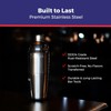 EVOKK Cocktail Shaker Set, 3 Pcs Satinless Steel Cocktail Making