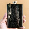 8oz BLACK Customizable Queen of Thrones Flask L1
