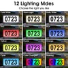 Solar Address Sign, House Numbers for Outside Double Side, 12
