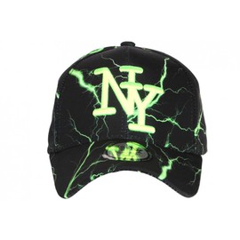 Hip Hop Honour Eklyr Neon Green Black Printed Baseball Cap Original Streetwear, Green