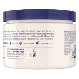 Vaseline Vaseline Illuminate Me Whipped Body Butter 2-Pack C Lightweight Moisturizer for Luminous, Glowing Skin, 11 Oz Ea