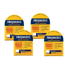 Herpecin-L bálsamo labial, 30 SPF, 0,1 onza, Paquete de 4