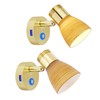 THALASSA 2 Pk Small 12V Boat Reading Light with USB
