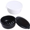 Soap Holder Travel Case Round Soap Dishes Shampoo Bar Container