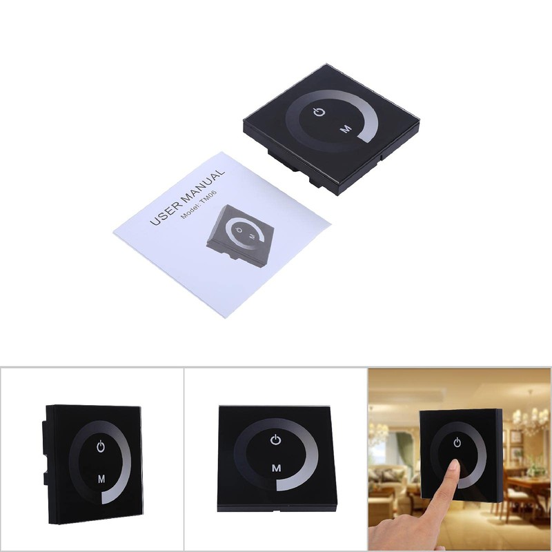 Nikou Monochrome Touch Screen LED Controller, DC 12V-24V Wall Touch