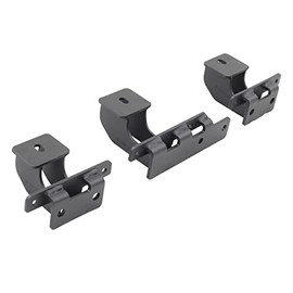 Go Rhino Dominator Xtreme D1 / D2 / D6 / DS / DSS / DT Brackets | Mild Steel, Textured Black | D64506BTK | Fits 2018 - 2024 Jeep Wrangler JLU, 4-Door