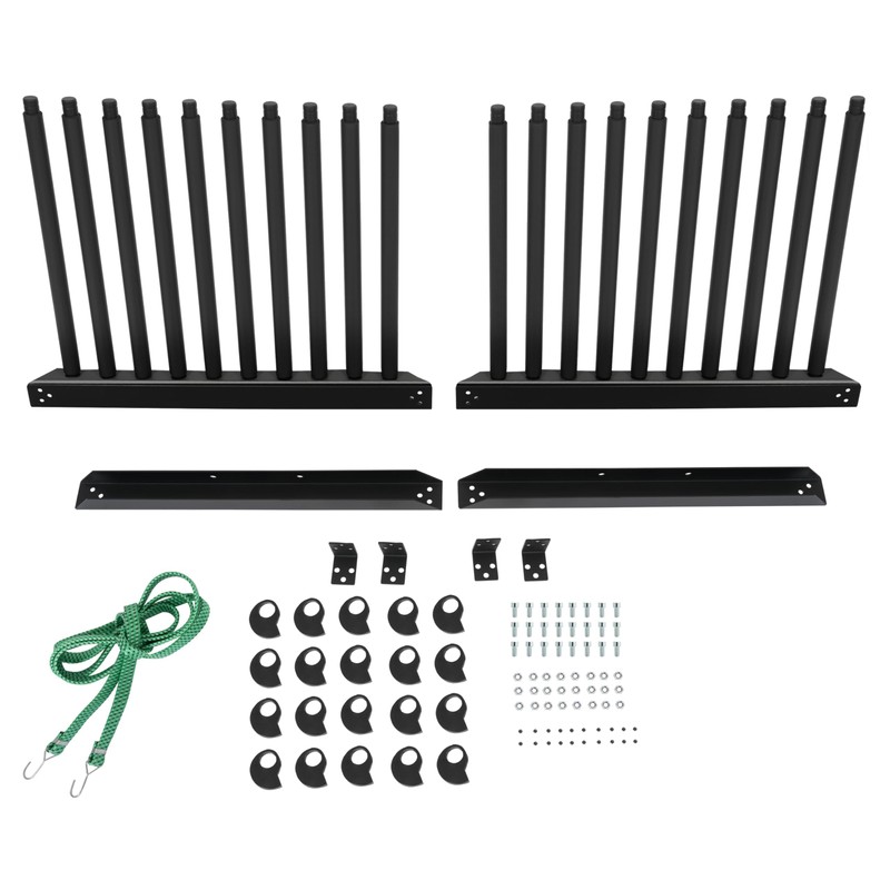 HECASA 9-Lite Windshield Rack Truck Bed Windshield Protection-Mobile 9 Slot