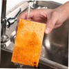 Tofficu 6pcs Kitchen Cleaning Sponges Bowl Washing Tools Strong Absorption