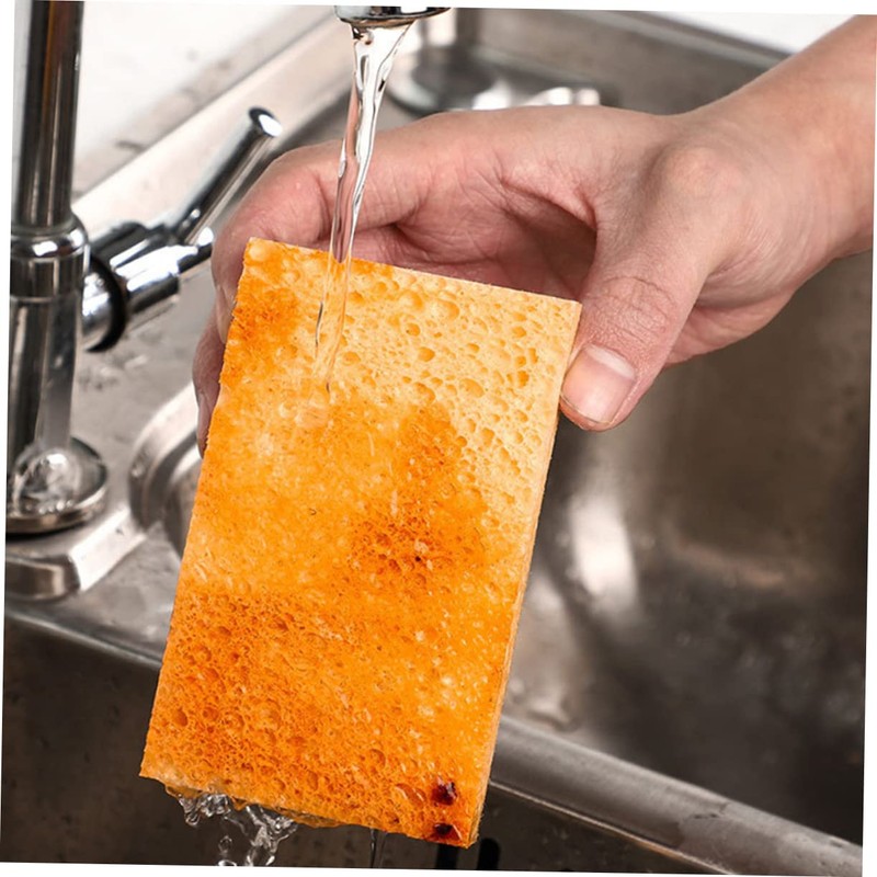 Tofficu 6pcs Kitchen Cleaning Sponges Bowl Washing Tools Strong Absorption