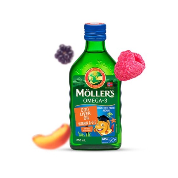 Möller's (Möllers) Omega3 Balık Yağı Şurup 250 ml Tutti Frutti