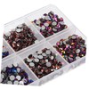 VILLFUL 1440pcs Rhinestones for Needlework Crafts Flatback Glass Gems Bulk