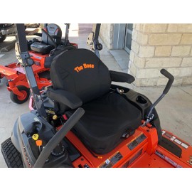 Durafit Seat Covers, "The Boss Custom Fit Kubota Seat Cover for 2013 and Newer for KUBOTA Zero Turn Mowers Z422 Series in Black Endura Fabric