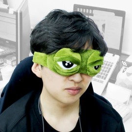 SNS hot topic insider item Pepe the sad frog eye patch frog sleeping eye patch Heated ice function general 3ea