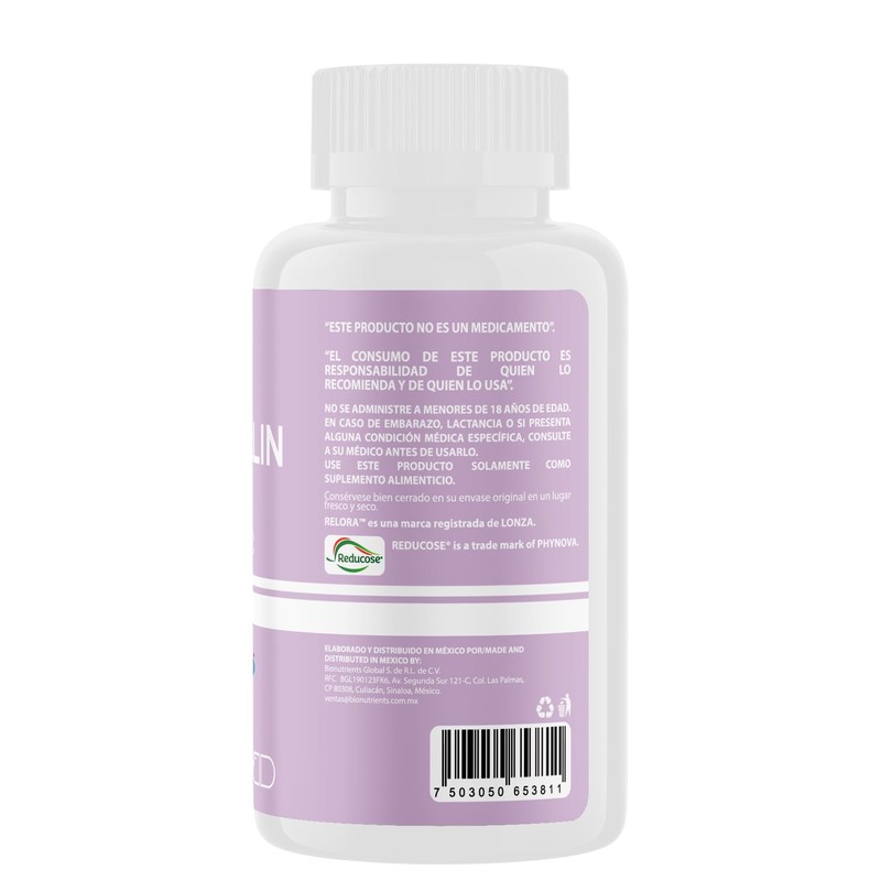 Wellthy Coleus Forskolin, Relora Ingrediente Suizo y Reducose Ingrediente Britanico