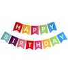 Delex Happy Birthday Banner Birthday Bunting with 5 Gold Confetti