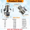 Gadoutcover 2pcs 1" NPT x 1/2" NPT Stainless Steel Nipple,
