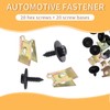 Hoypeyfiy 20 Pack Self-Tapping Screw Sheet Metal Clip Fixing Accessories