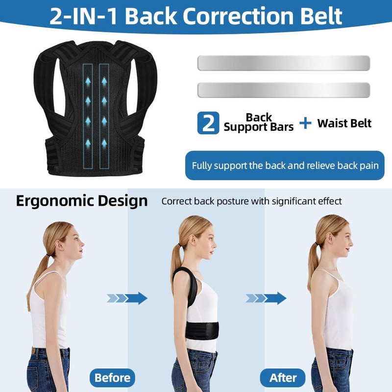 AYESY Back Straightener, Posture Correction Back for Men and Women,