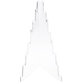 Plymor Clear Acrylic Knife Display Holder Rack, 12.5" H x 7.5" W x 8.5" D (Holds 7 Knives)