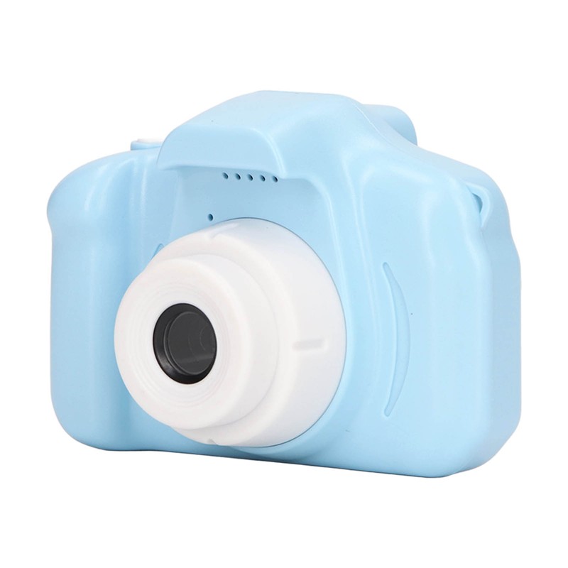 Kids Camera 2.0in IPS Screen Blue Comfortable Grip Rounded Body